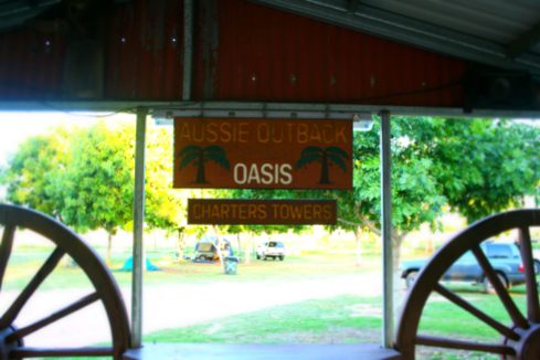 Auf dem Aussie Outback Oasis Campingplatz verbrachten wir unsere Nacht.